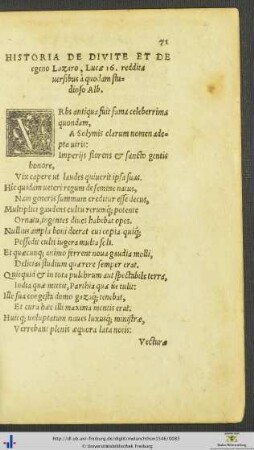 Historia De Divite Et De egeno Lazaro