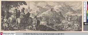 [Hasenjagd; Rabbit-shooting]