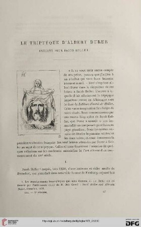 2. Pér. 13.1876: Le triptyque d'Albert Durer : exécuté pour Jacob Heller