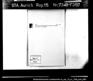 Die Beihilfe aus dem Fehnmeliorationsfonds zur Erbauung einer Brücke in Jheringsfehn