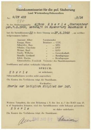 Eberle, Alfons