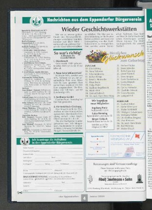 Nachrichten aus dem Eppendorfer Bürgerverein
