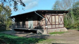 Ehemaliger Güterschuppen am Bahnhof Konz