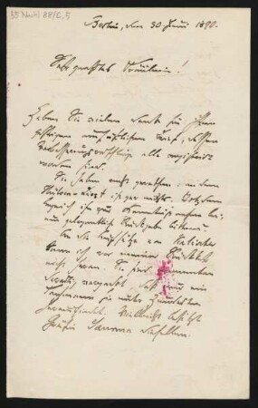 Brief an La Mara : 30.06.1890