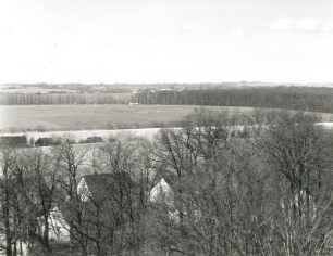 Wermsdorf. Ortsteilansicht. Blick vom Wasserturm nach Südsüdwesten