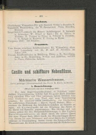 Canäle und schiffbare Nebenflüsse.