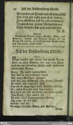 Fest der Beschneidung Christi