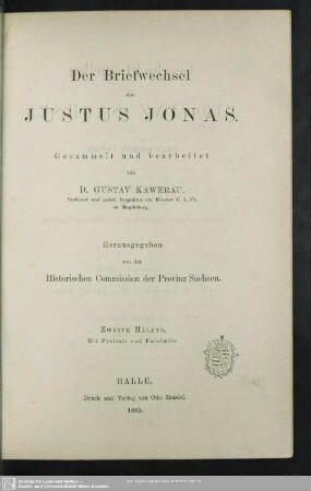 2: Der Briefwechsel des Justus Jonas