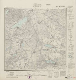2659 Gr. Mellen, Topographische Karte 1:25000 (4cm - Karte)