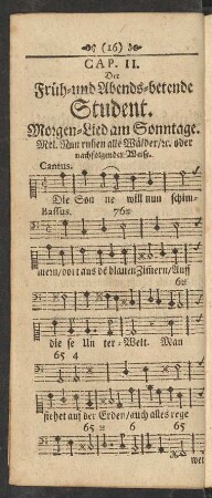 Morgen-Lied am Sonntage.