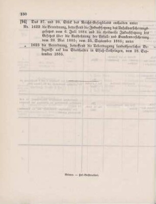 94. Das 27. und 28. Stück des Reichs-Gesetzblatts enthalten unter ...