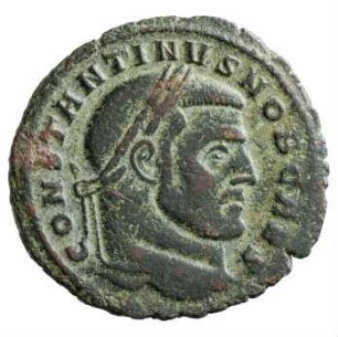 Münze, Follis, Aes 2, Sommer 307 n. Chr.