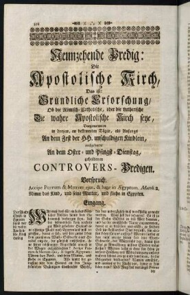 356-415, Neunzehende Predig - Ein und zwanzigste Predig