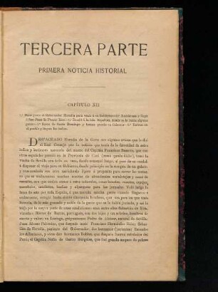 Tercera parte - Primera noticia historial