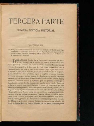 Tercera parte - Primera noticia historial