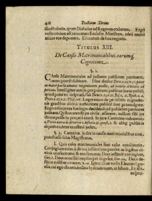 Titulus XIII.