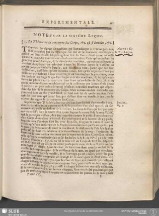 Notes Sur La Sixième Leçon