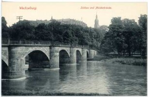 Wechselburg. Schloss und Muldenbrücke