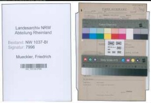 Entnazifizierung Friedrich Mueckler , geb. 29.08.1914 (Postbeamter)