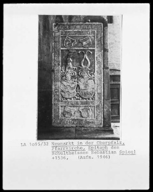 Epitaph des Schultheißen Sebastian Spiegl, gestorben 1536