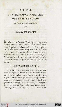 Vita di Alessandro Bonvicino detto il Moretto ed altri pittori Bresciani