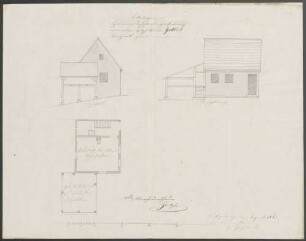 Luithardt, Gottlieb, Taglöhner Bau eines Schuppens