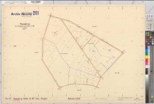 Steinfurt (Burgsteinfurt), Umlegung Hollich, Bl.5 Planabdruck Flur 22