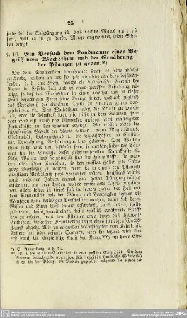 §. 18. Ein Versuch dem Landmanne einen Begriff vom Wachsthum und der Ernährung der Pflanzen zu geben