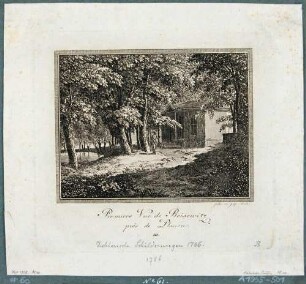 Der Salon in Reisewitzens Garten an der Weißeritz im Dorf Plauen bei Dresden, aus Müllers Dichterischen Schilderungen, 1786, Heft 2