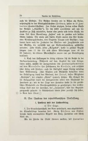 II. Der Ausbau der republikanischen Verfassung