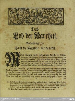 Das Lob der Narrheit