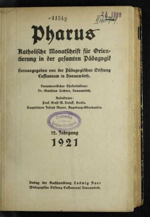 12: Pharus - 12.1921