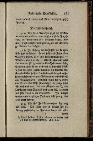 Die Lungensucht.