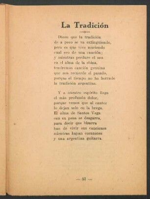 La Tradición