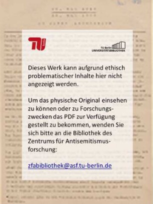 Das Programm der NSDAP und seine weltanschaulichen Grundgedanken