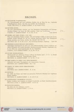 Bronze (Nr. 145-154)
