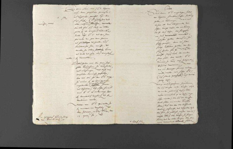 Dankschreiben Markgraf Johann Georgs von Brandenburg an Herzog Christoph von Württemberg für die Übersendung von Neckarwein.
