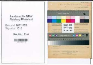 Entnazifizierung Emil Rechlitz , geb. 11.08.1900 (Polizist)