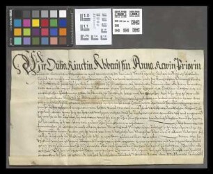 Mainz (St. Agnes): Recognition der Äbtissin und des Konvents zu St. Agnes in Mainz wegen Aufnahme der Catharina Frankenbach aus Mittelheim in das ...