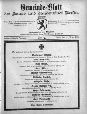 1915,7: Nr. 7, 14. Februar 1915