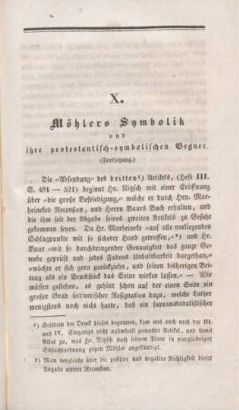 133-160 Möhlers Symbolik und ihre protestantisch-symbolischen Gegner : Fortsetzung