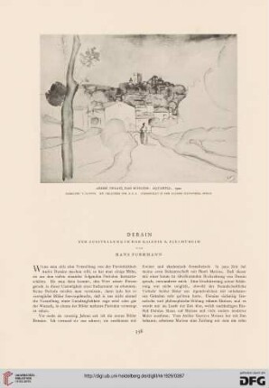 Derain: zur Ausstellung in der Galerie A. Flechtheim