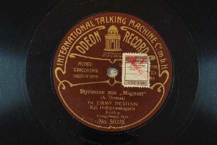 Styrienne aus "Mignon" / (A. Thomas)