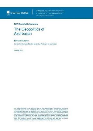 The geopolitics of Azerbaijan