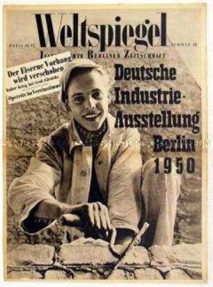 West-Berliner Wochenzeitschrift "Weltspiegel" u.a. zum Koreakrieg