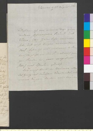 Brief von Stein, Gottlob Friedrich Konstantin von an Goethe, Johann Wolfgang von