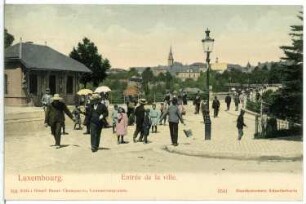 Luxemburg. Entree de la ville