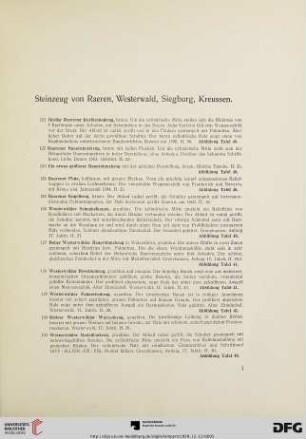 Steinzeug von Raeren, Westerwald, Siegburg, Kreussen (Nr. 121-164)