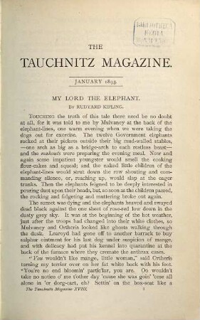 The Tauchnitz magazine : an English monthly miscellany for continental readers. 18/20. 1893