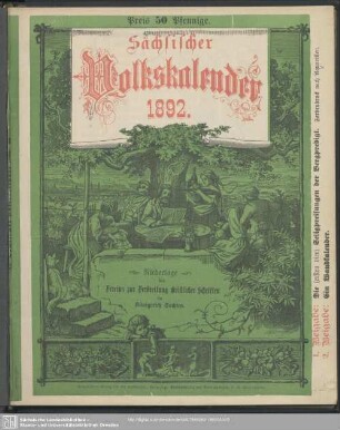 [15.]1892: Sächsischer Volkskalender